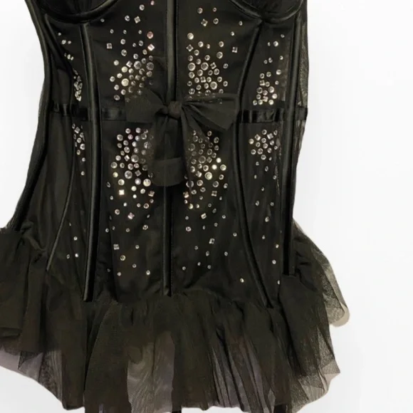 Victoria Secret BustierSatin Rhinestone …